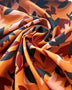 Remnant - Ochre Seraphine Crocus Print Viscose Twill - 0.54  yd