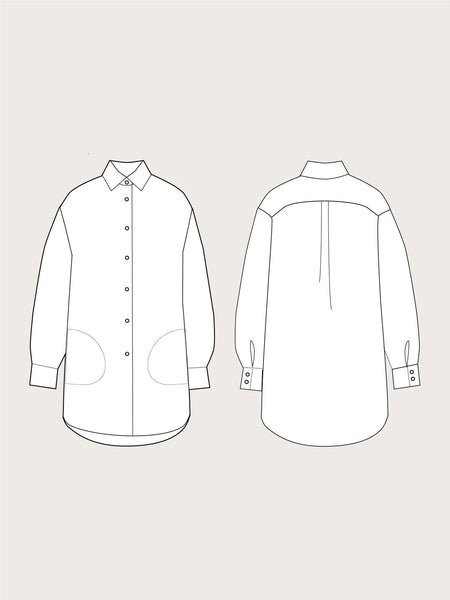 Oversized Shirt Sewing Pattern from The Assembly Line - Needle Sharp