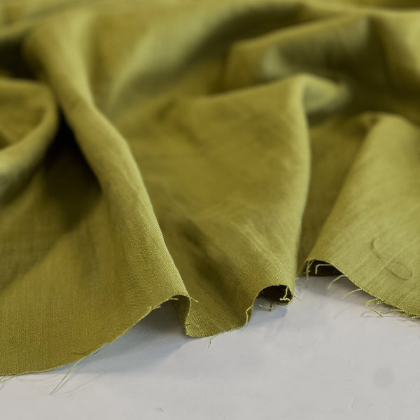 Pear Green Aero-washed Linen - Needle Sharp