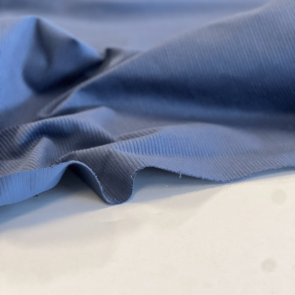 Pond Blue 8 Wale Cotton Corduroy - Needle Sharp