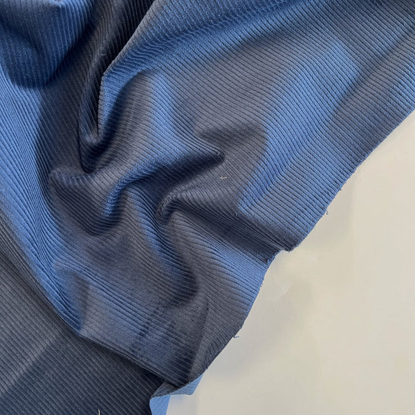 Pond Blue 8 Wale Cotton Corduroy - Needle Sharp