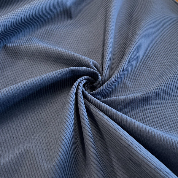 Pond Blue 8 Wale Cotton Corduroy - Needle Sharp