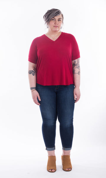Tabor V-Neck Sewing Pattern by Sew House Seven