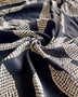 Remnant - Black and White Kaola Ecovero Twill - 0.5 yd - Needle Sharp