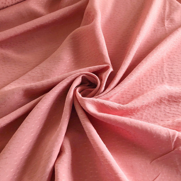 Remnant - Canyon Rose Viscose Poppy Dobby - 1.53 yd - Needle Sharp