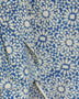 Remnant - Cobalt Block Print Indian Cotton - 0.97 yd - Needle Sharp