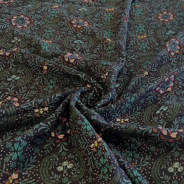 Remnant - Firefly Nightfall Rayon Challis - 1.32 yd - Needle Sharp