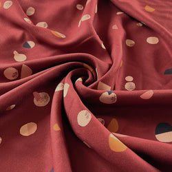 Remnant - Fizzy Rust Viscose Twill - 0.86 yd - Needle Sharp