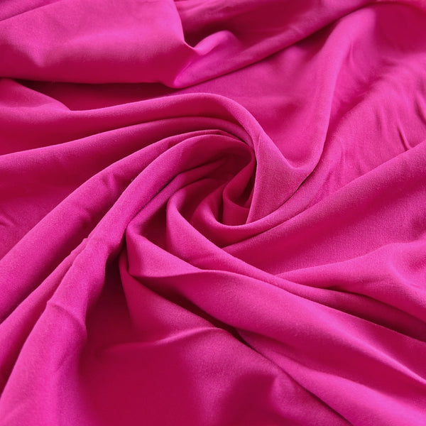 Remnant - Fuchsia Rayon Poplin - 2.96 yd - Needle Sharp