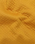 Remnant - Mustard Geo Quilt Puff Knit - 2.41 yd - Needle Sharp
