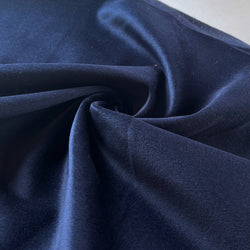 Remnant - Navy Lush Velveteen - 2.19 yd - Needle Sharp
