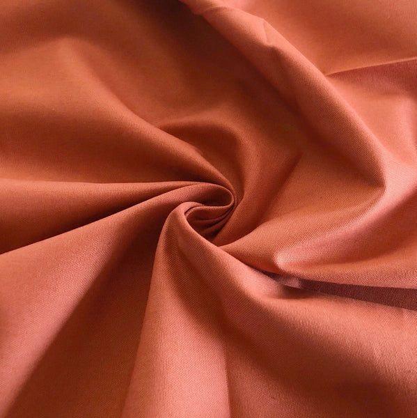 Remnant - Red Clay Organic Cotton Canvas - 1.25 yd - Needle Sharp