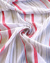 Remnant - Riviera Stripe Linen Look Gauze - 0.54 yd - Needle Sharp