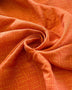 Remnant - Tangerine Geometric Print Ecovero Twill - 3.14 yd - Needle Sharp