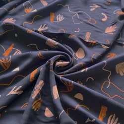 Remnant - Sandstorm Night Ecovero Crepe - 1.38  yd