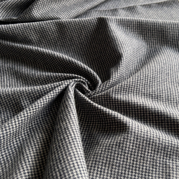 Remnant - Shetland Houndstooth Flannel - 2.02  yd