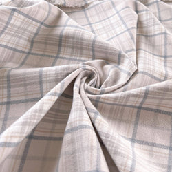 Remnant - Snow Tartan Mammoth Flannel - 0.7  yd