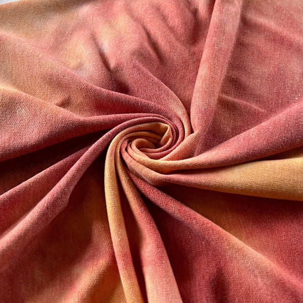 Remnant - Sunset Tie Dye French Terry - 1.87  yd