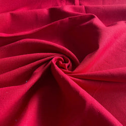 Remnant - True Red Brussels Washer Linen - 1.32  yd