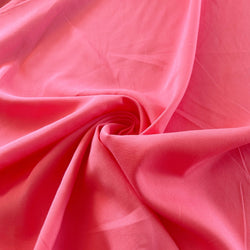 Remnant - Watermelon Rayon Poplin - 1.02  yd