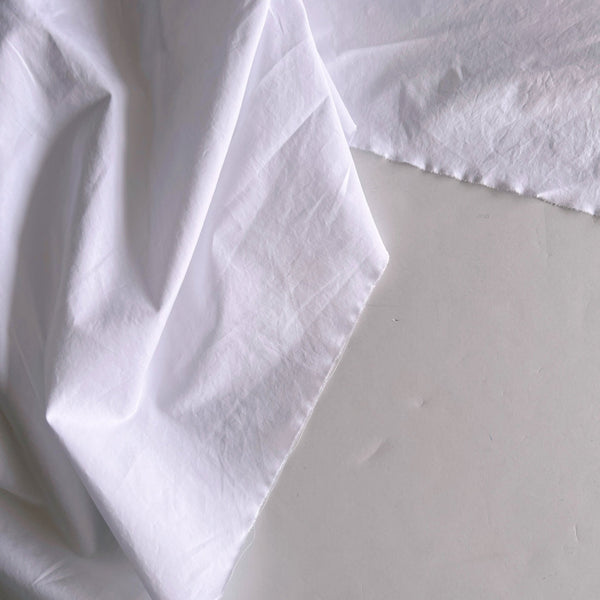 White Cotton Poplin - Needle Sharp