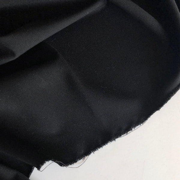 Black Brown Polyester Twill Blend - Needle Sharp