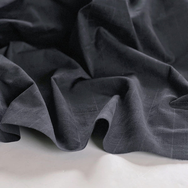 Black Dandy Textured Velvet - Needle Sharp