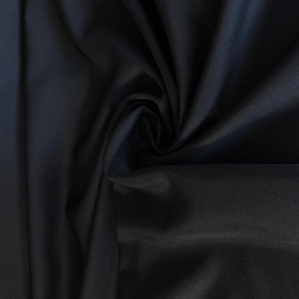 Black Polyester Twill Suiting - Needle Sharp