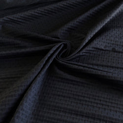 Black Textured Squares Dobby Knit - Needle Sharp