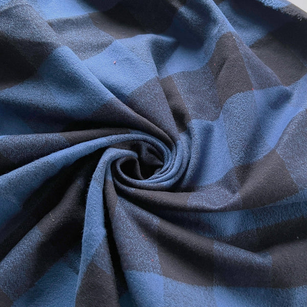 Blue Buffalo Check Cotton Flannel - Needle Sharp
