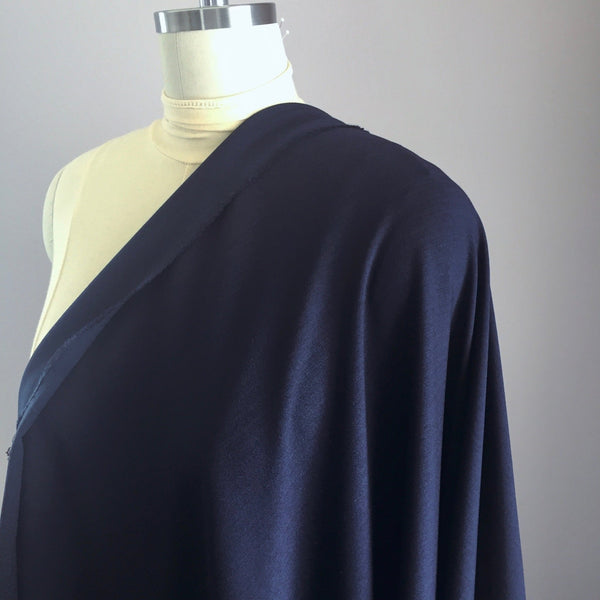 Dark Navy Stretch Dobby - Needle Sharp