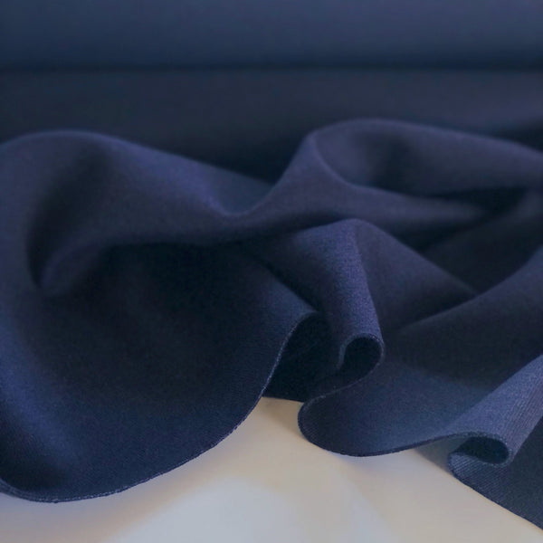 Doppio Navy Rayon Nylon Double Knit - Needle Sharp
