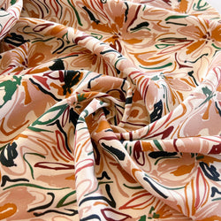 Hilma Painted Flowers Viscose Twill - Needle Sharp