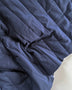 Indigo Pre-quilted Stripe Cotton Polyester - Needle Sharp