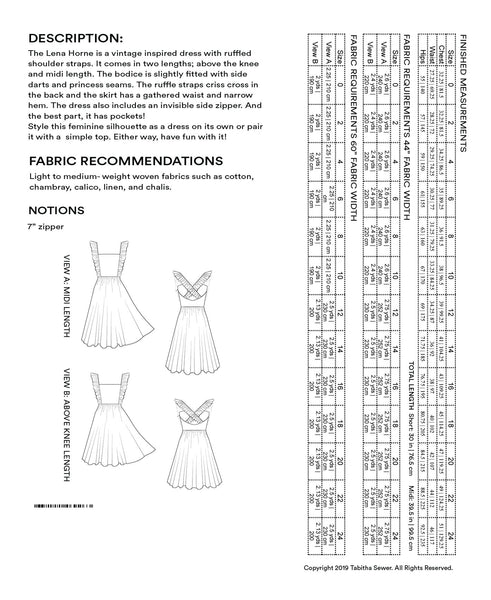 Lena Horne Dress - Needle Sharp