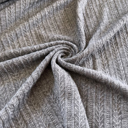 Light Gray Solveig Cable Sweater Knit - Needle Sharp