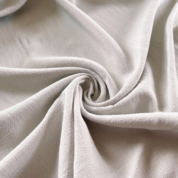 Mist Gray Silky Viscose Linen Noil - Needle Sharp