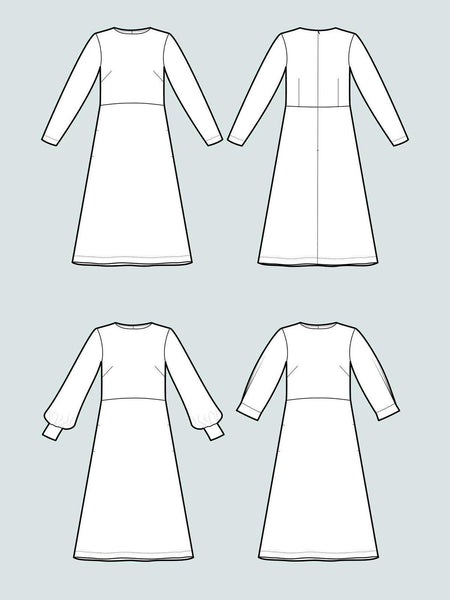 Multi-Sleeve Midi Dress - Needle Sharp
