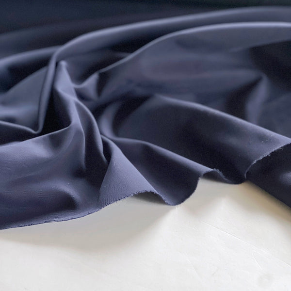 Navy Organic Cotton Spandex Twill - Needle Sharp