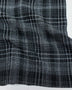 Remnant - Black Check Viscose-Polyester Woven - 1.42 yd - Needle Sharp