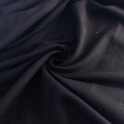 Remnant - Black Tencel Cotton Fleece - 1.18 yd - Needle Sharp