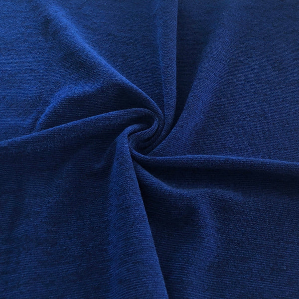 Remnant - Sapphire Polyester Sweater Knit - 0.48 yd - Needle Sharp