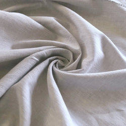 Remnant - Silver Gray Cotton Linen Blend - 0.8 yds - Needle Sharp