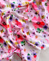 Romantic Flowers Pink Floral Spandex - Needle Sharp