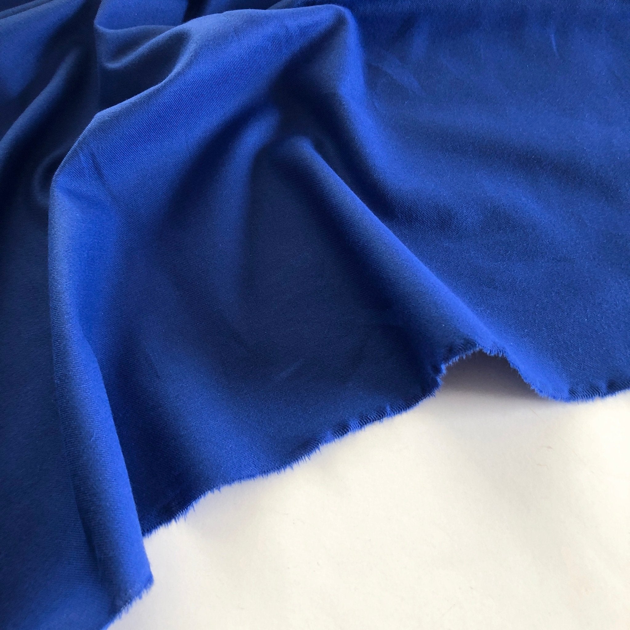 Royal Blue Cotton Brushed Twill - Needle Sharp