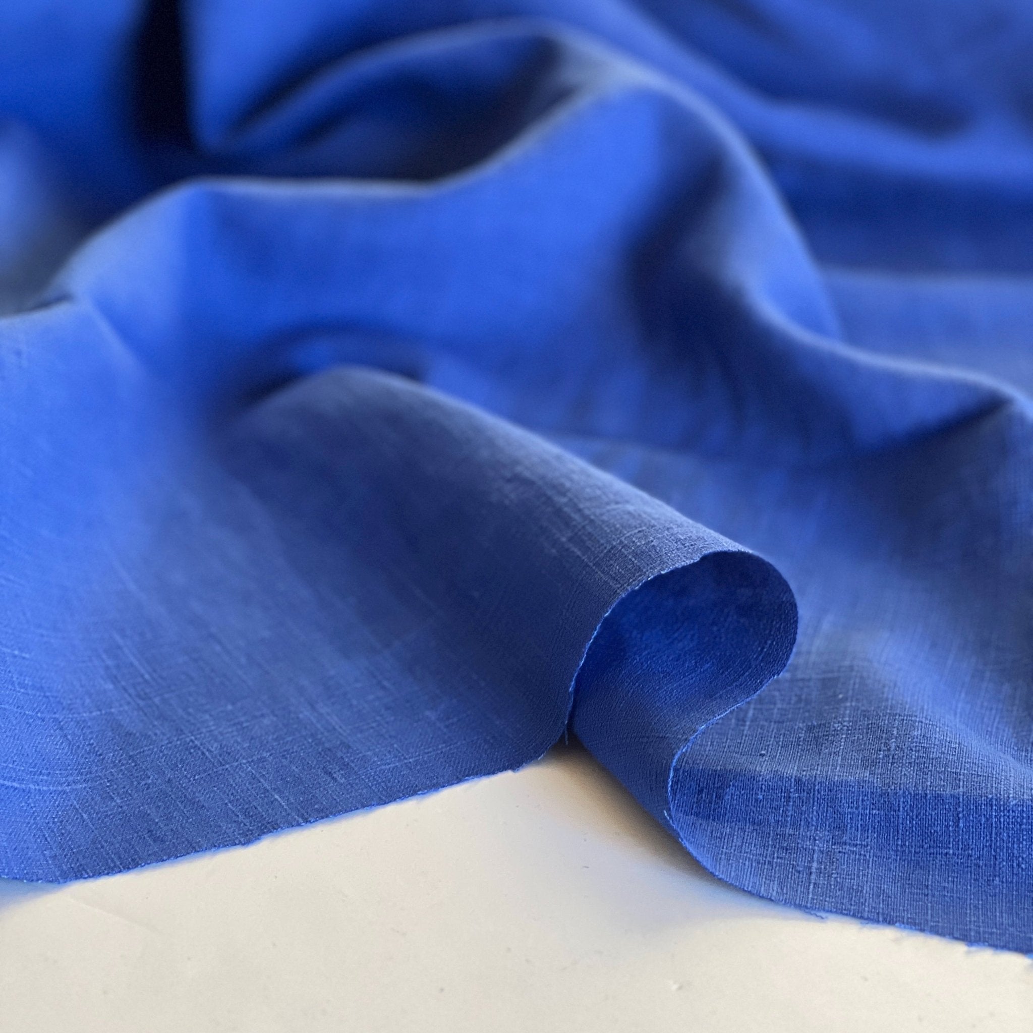 Washed Linen Royal Blue