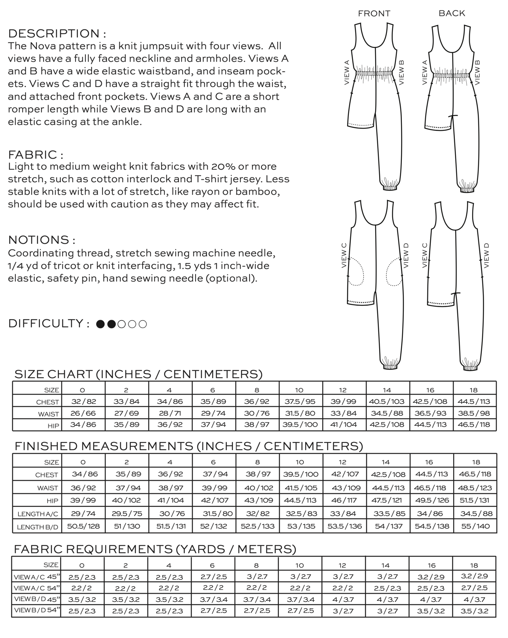 Self-Care Sewing Kit: Nova Jumpsuit - Needle Sharp