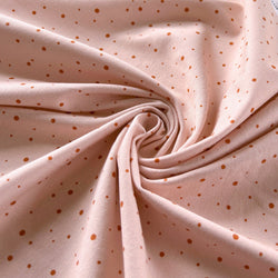 Spotted Peach Cotton Spandex Jersey - Needle Sharp