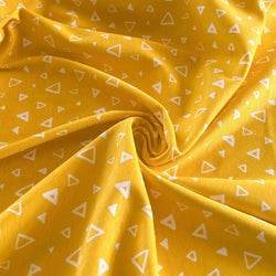 Sunflower Triangles Organic Cotton Jersey - Needle Sharp