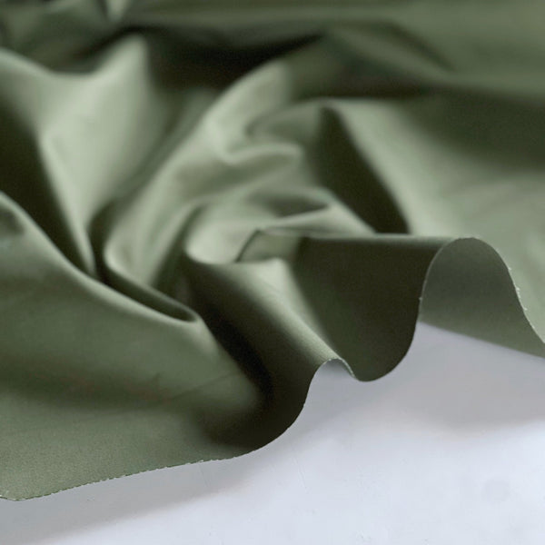Tarragon Green Stretch Cotton Twill - Needle Sharp